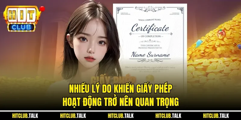 Nhiều lý do khiến giấy phép hoạt động trở nên quan trọng
