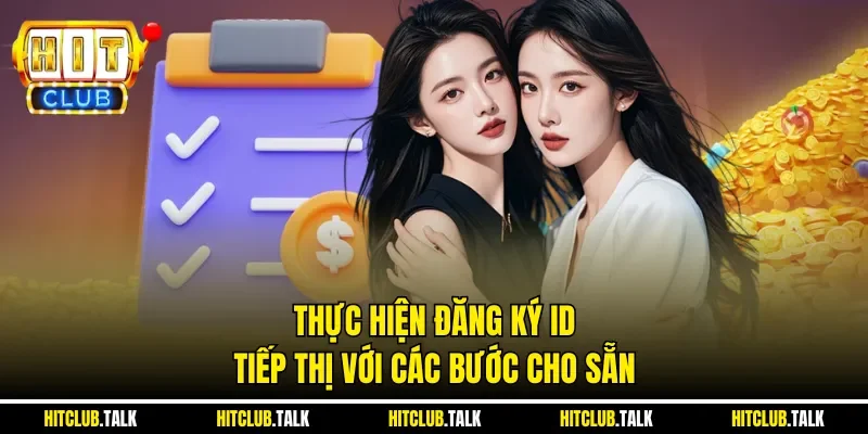 Thực hiện đăng ký ID tiếp thị với các bước cho sẵn